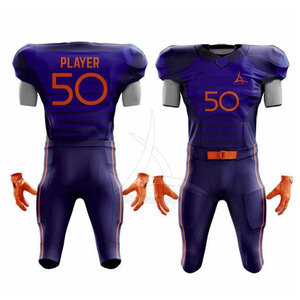 Tenues de football américain personnalisables, grandes tailles, respirantes, séchage rapide, tissu durable, pour matchs d'équipe et compétitions - Product Image 6