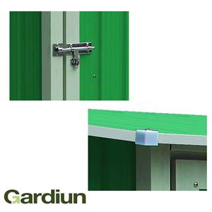 Armoire de rangement de jardin en métal Newcastle Green 1.27 m2 Une porte | Fournitures de jardin extérieur | Produit prêt à expédier depuis l'Espagne - Product Image 3