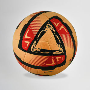 Balón de fútbol híbrido de alta calidad de 24 paneles, tamaño 5, fútbol para todo tipo de clima con superficie de lana impresa y fútbol de vejiga enrollada - Product Image 1