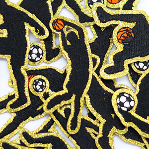แพทช์ปักลายบาสเกตบอลสำหรับติดหมวก เสื้อผ้า ป้าย ตราสัญลักษณ์ ขายส่ง แพทช์ปักไหมพรม - Product Image 4