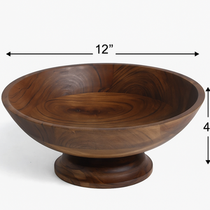 Finition noyer en bois Art déco rond support mural plateau de rangement en verre écologique léger étanche Durable extérieur - Product Image 2