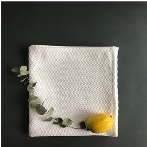 Serviette à vaisselle en lin blanc brun clair, 100% coton biologique, séchage rapide, personnalisé, taille standard, qualité GOTS, certificat - Product Image 3