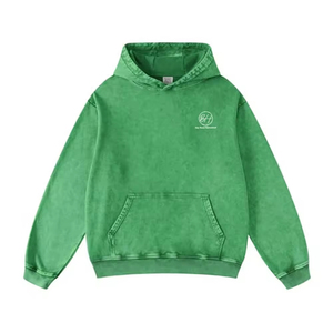 Sudaderas con capucha de secado rápido, transpirables, básicas, con lavado ácido para hombre, impresión de logotipo personalizada, alta calidad, precio económico, sudaderas con capucha para hombre con lavado ácido. - Product Image 1