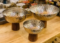 FAIZA CRAFT FC-1086 Boîte à Bakhoor en bois indien écologique faite à la main avec incrustation de nacre, personnalisable