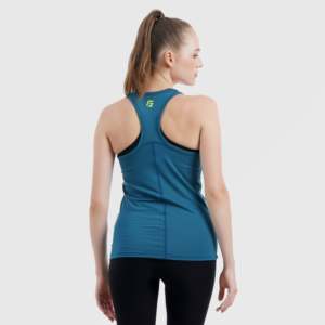 เสื้อกล้ามถักนิตติ้ง Athlete Fit สีเขียวอมฟ้า - Product Image 2