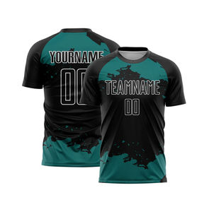 Ropa de fútbol personalizada al por mayor para niños, top de poliéster con el logotipo del club y la impresión del nombre mediante la técnica de sublimación en tallas para adultos OEM - Product Image 2