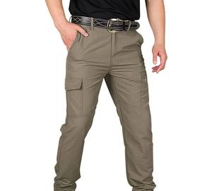 Pantalones de Hombre Lavados, Impermeables, Elásticos, Casuales, con Múltiples Bolsillos, Pantalones Cargo para Hombre, Pantalones Deportivos de Trabajo, de Alta Calidad Premium - Product Image 4