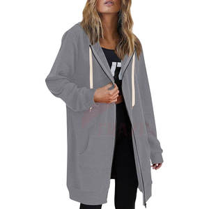 เสื้อฮู้ดดี้ผู้หญิงแบบสวมหัว ดีไซน์สั่งทำพิเศษ คุณภาพสูง สีพื้น สไตล์ลำลอง ไซส์พลัส สำหรับขาย ปี 2026 - Product Image 6