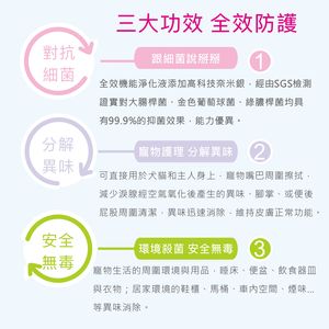 Líquido Purificador Funcional Ecológico para Mascotas Natural, Botella de Recarga de 450 ml con Aroma Floral, Material de PVC, Juego de Cuatro Latas - Product Image 3