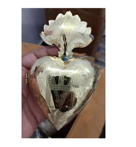 Cœur sacré en métal avec croix Milagros Cœur flamboyant pour la décoration de la maison - Product Image 3