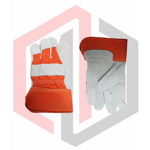 ถุงมือทำงาน หนังฝ่ามือ ฝ่ามือเต็ม ทนต่อการฉีกขาด ระบายอากาศได้ ปราศจากซิลิโคน ปราศจากแป้ง ป้องกันความร้อน ป้องกันการบาด 26 ซม. ถุงมือทั่วไป - Product Image 4