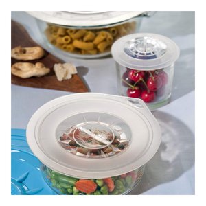 Tapa de Silicona Blanca Translúcida Muy Útil con Ventosa (24cm) Utensilio de Cocina de Silikomart Modelo 72250860062 - Product Image 4