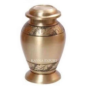 Urna de recuerdo de nácar pulida de latón de primera calidad, hermosa urna de Metal para cenizas de bebé, suministros funerarios - Product Image 3