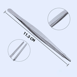 Pinzas de Disección Profesionales de Acero Inoxidable, Pinzas Rectas Manuales para Cirugía, Juego de Instrumentos para Clipar Tejidos Quirúrgicos, Varios - Product Image 4