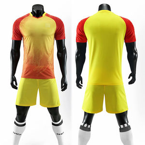 Survêtement à manches courtes personnalisé vêtements de sport équipe porte des uniformes-combinaison d'entraînement vierge pour adultes vêtements de football short en jersey - Product Image 4