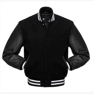 Chaquetas Universitarias de Lana y Cuero de la Mejor Calidad, Servicio OEM, Chaquetas de Moda Urbana para Invierno, Último Diseño 2025 - Product Image 5