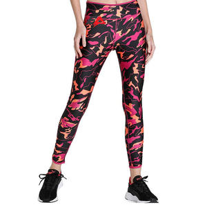 Mallas deportivas personalizadas de cintura alta para mujer, pantalones de Yoga transpirables para correr, mallas de tela de punto de alta calidad, 2025 - Product Image 1