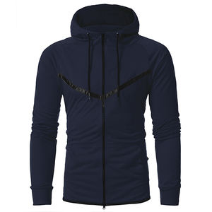 เสื้อฮู้ดโอเวอร์ไซส์ของผู้ชายผ้าขนแกะแห้งเร็วสไตล์ลำลองแนวสตรีทฤดูหนาวพิมพ์ลายดิจิตอลสีพื้น - Product Image 3