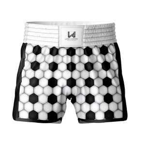 กางเกงมวยไทยแบบรัดรูปพิมพ์ลายด้วยความร้อน ระบายอากาศได้ดี น้ำหนักเบา แห้งเร็ว สำหรับผู้ชาย สำหรับศิลปะการต่อสู้แบบผสมผสาน - Product Image 4