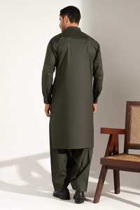 Pijama de algodón Slub Kurta para hombre, ropa de fiesta informal festiva, ropa india de compras en línea, última colección - Product Image 5