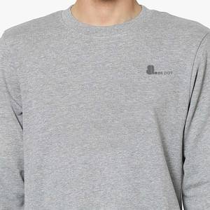 Nouvelle mode de sweat-shirt à col rond surdimensionné pour hommes, logo personnalisé, coton uni lavé à l'acide, teint par cravate et brodé devant délavé à la pierre - Product Image 4