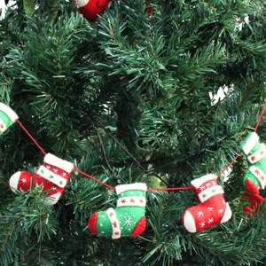 Guirnalda Decorativa de Navidad con Calcetines de Fieltro, Guirnalda de Fieltro de Lana para Chimenea - Product Image 5