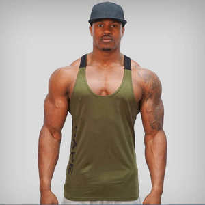 Camiseta de entrenamiento de gimnasio de algodón personalizada para hombre, camiseta de entrenamiento atlético, camiseta sin mangas para culturismo, chaleco muscular de talla grande - Product Image 4