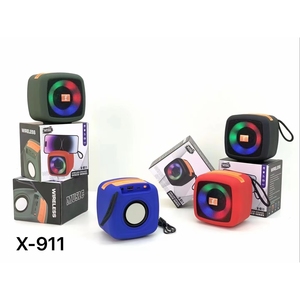 Enceinte sans fil Music Tech X-911 Mini avec LED RGB 5.3, portable pour fêtes en extérieur, alimentée par batterie, avec support pour téléphone - Product Image 6