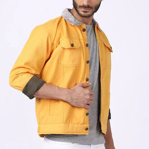 Veste en jean pour homme tendance et facile à porter avec fourrure intérieure, vente chaude, légère, écologique, vestes en denim tendance pour homme - Product Image 3