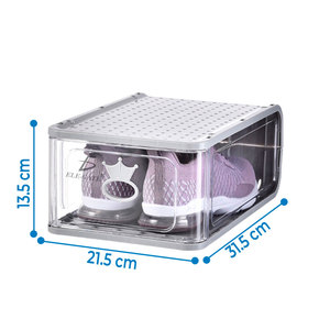 กล่องเก็บรองเท้าแบบพับได้ใส 4 ชิ้น ช่วยประหยัดพื้นที่ โชว์คู่รองเท้าสุดโปรดของคุณได้ น้ำหนักเบา - Product Image 1