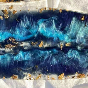 Bandeja Decorativa de Resina en Varios Colores, Bandeja Ovalada de Resina para Decoración del Hogar, Alta Calidad - Product Image 1