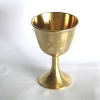Gobelet à vin en laiton antique, fait main, gravé, calice vintage, tasse à boire en métal, articles de bar, cadeau de mariage, vaisselle classique