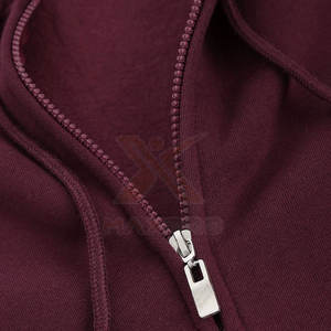 Sudaderas con cremallera de alta calidad para hombre, estilo urbano, básicas, de color sólido, extragrandes. - Product Image 4