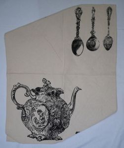 Serviette à vaisselle personnalisée 100% coton, séchage rapide, jetable, hypoallergénique, essentielle pour la cuisine, impression numérique, écologique, lavage à la main - Product Image 1