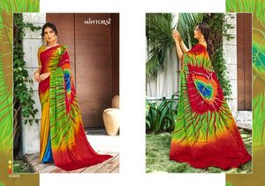 Vestido de seda satinada con estampado a mano para mujer, diseño de seda satinada, calidad prémium, exclusivo, 2022 - Product Image 5