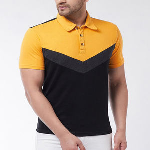 Polo premium para hombre, liso, negro, de manga corta, tela de algodón transpirable, corte ajustado, informal, moderno, para verano. - Product Image 1