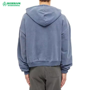 Sweats à capuche zippés sur mesure 300 GSM vente en gros sweat-shirt en coton polaire style de rue de haute qualité sweat à capuche zippé - Product Image 3