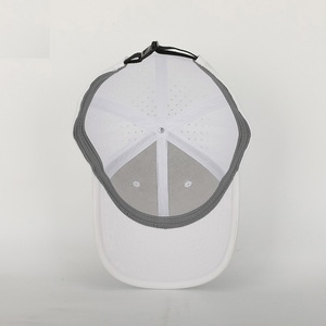 OEM Personnalisé Haute Qualité 6 Panneau Logo Imprimé Réfléchissant à Séchage Rapide Découpé au Laser Trou Perforé Sport Papa Chapeau 100% Coton Denim - Product Image 6