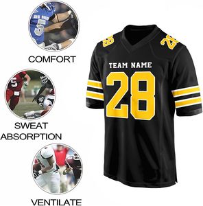Camisetas de fútbol americano personalizadas disponibles para equipos de jóvenes y adultos con opciones de personalización para nombres, números y logotipos - Product Image 3