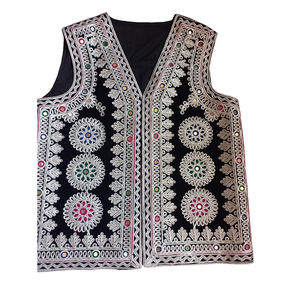 Nouvelle arrivée gilet afghan sur mesure pour hommes Design classique léger Style afghan respirant pour l'hiver disponible - Product Image 6