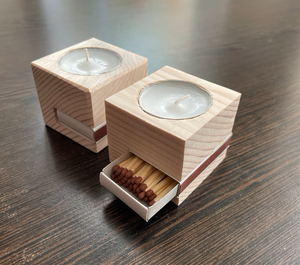 Portavelas artístico de madera con detalles hechos a mano para la decoración espiritual del hogar y el restaurante disponible a los mejores precios - Product Image 4