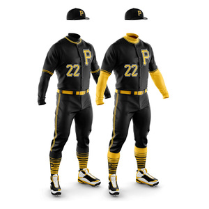 Personalización Equipo deportivo de EE. UU. Personalizado Blanco Marrón Rayas Estilo Personalizado Cosido Jerseys de béisbol - Product Image 1