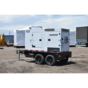 Groupe électrogène diesel industriel de 124 kW avec sélecteur de tension, remorquable, pour usage commercial de secours - Product Image 2