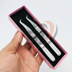 แหนบถอนขนตาแบบยั่งยืนแหนบขนตาสแตนเลสพร้อมปลายแหลมแบรนด์ตามสั่ง - Product Image 1