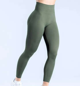 Leggings de gymnastique Collants de compression pour femmes Pantalon de yoga taille haute sans couture Workout Slim Stretch Fitnesswear - Product Image 4