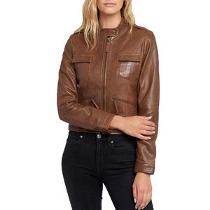 Vestes en cuir pour femmes 2022 automne hiver vestes en cuir d'extérieur manteaux pour femmes - Product Image 1