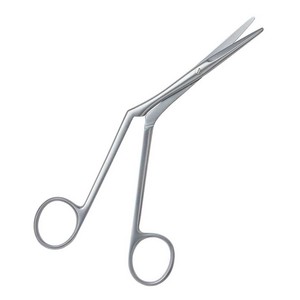 MEDIHEAL SURGICAL MSC-H-2407 Surgical Stainless Steel Nasal Scissor One Toothed Cutting <b>Edge</b> 18.5 cm ENT Application - Product Image 1