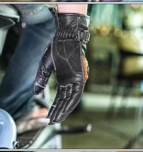 Guantes de motociclismo personalizados al por mayor para hombre, guantes de cuero duro para montar al aire libre para protección y sensibilidad al tacto - Product Image 5