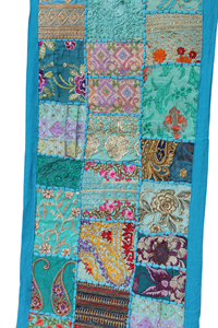 Camino de Mesa Decorativo Hecho a Mano de Algodón Patchwork, Camino de Mesa de 16X72 Pulgadas para Decoración del Hogar - Product Image 1