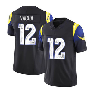 Venta al por Mayor de Camisetas de Fútbol Americano Cosidas Nuevas de la Mejor Calidad, Uniforme de Fútbol Americano Cosido del Equipo Rams para Hombre - Product Image 4